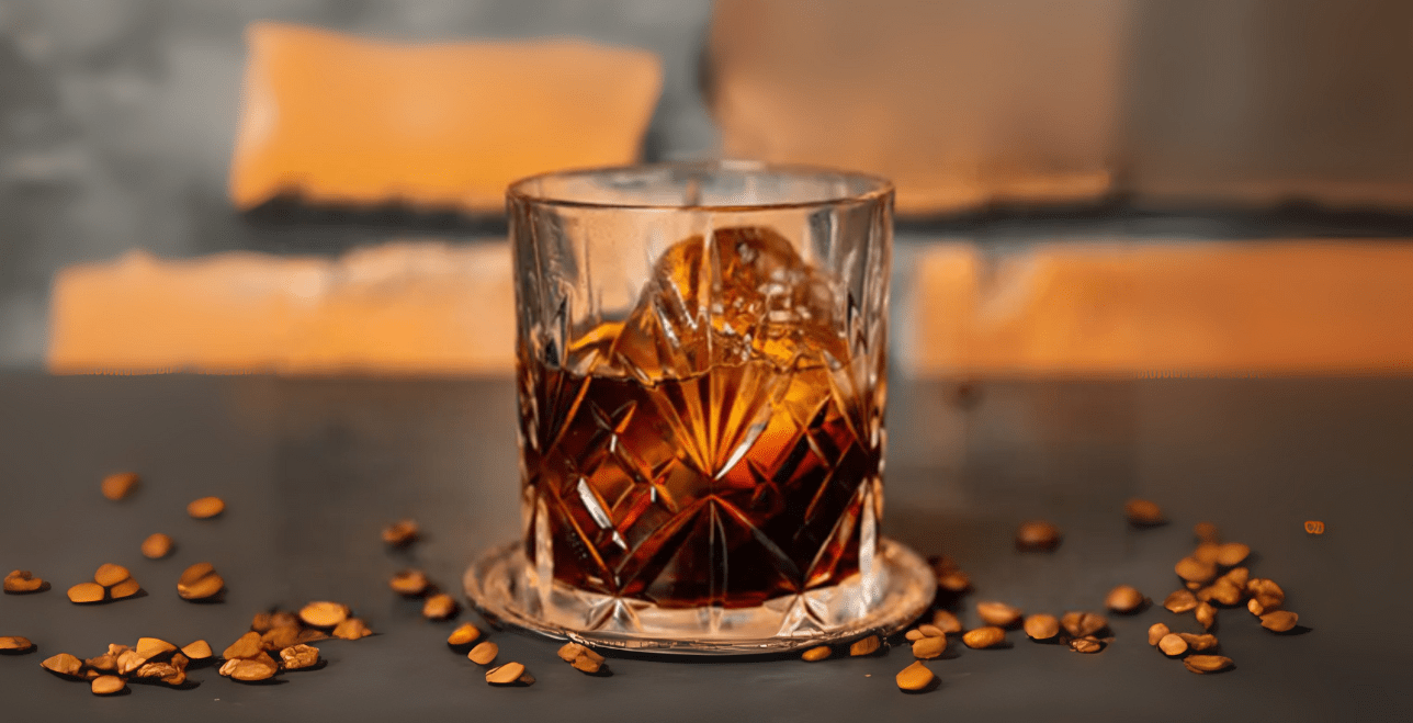 Nonalcoholic Cocktail - Mocktail - Whiskey Alternative - Cherry Pecan Coffee Old Fashioned