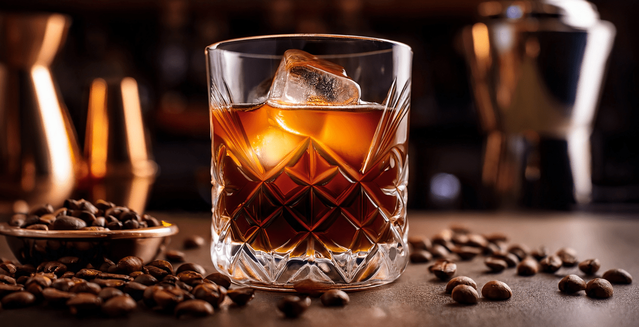 Nonalcoholic Cocktail - Mocktail - Whiskey Alternative - Cold Brew Old Fashioned