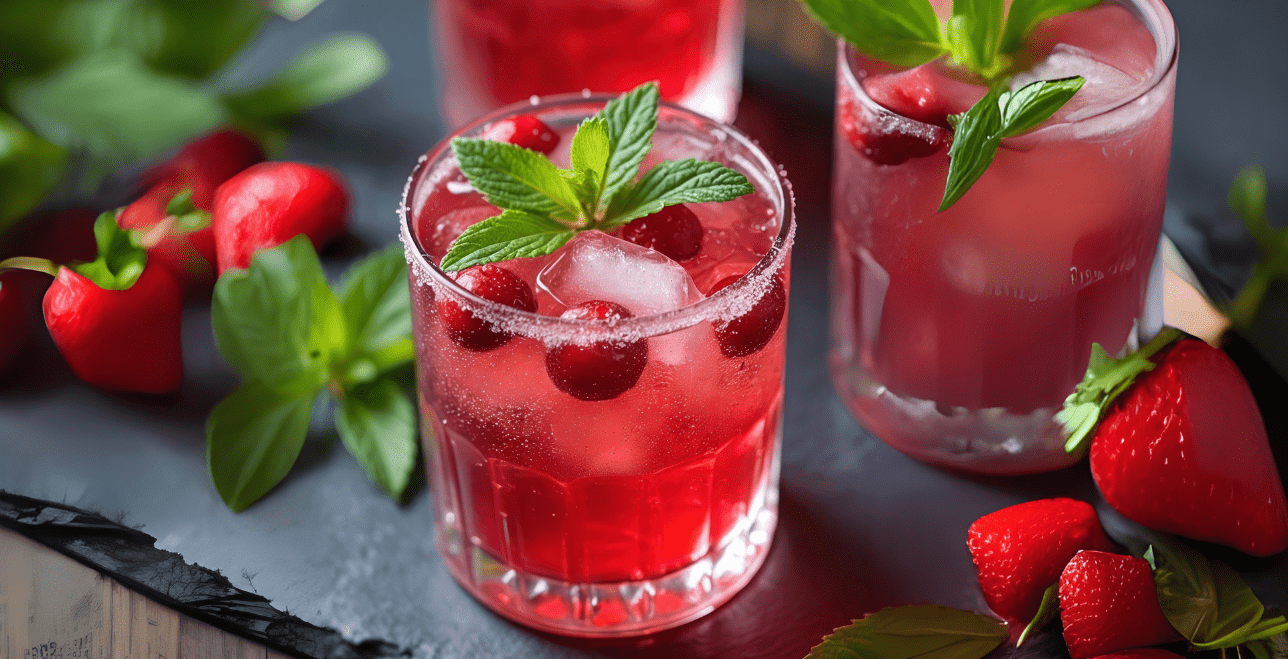 Nonalcoholic Cocktail - Mocktail - Gin Alternative - Cranberry Spritz