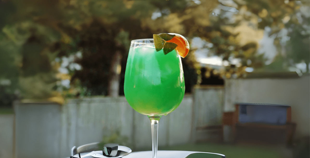 Nonalcoholic Cocktail - Mocktail - Tequila Alternative - Emerald Sunrise