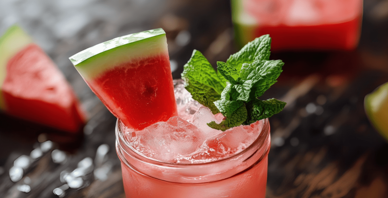 Nonalcoholic Cocktail - Mocktail - Tequila Alternative - Melon Stayed Up Late