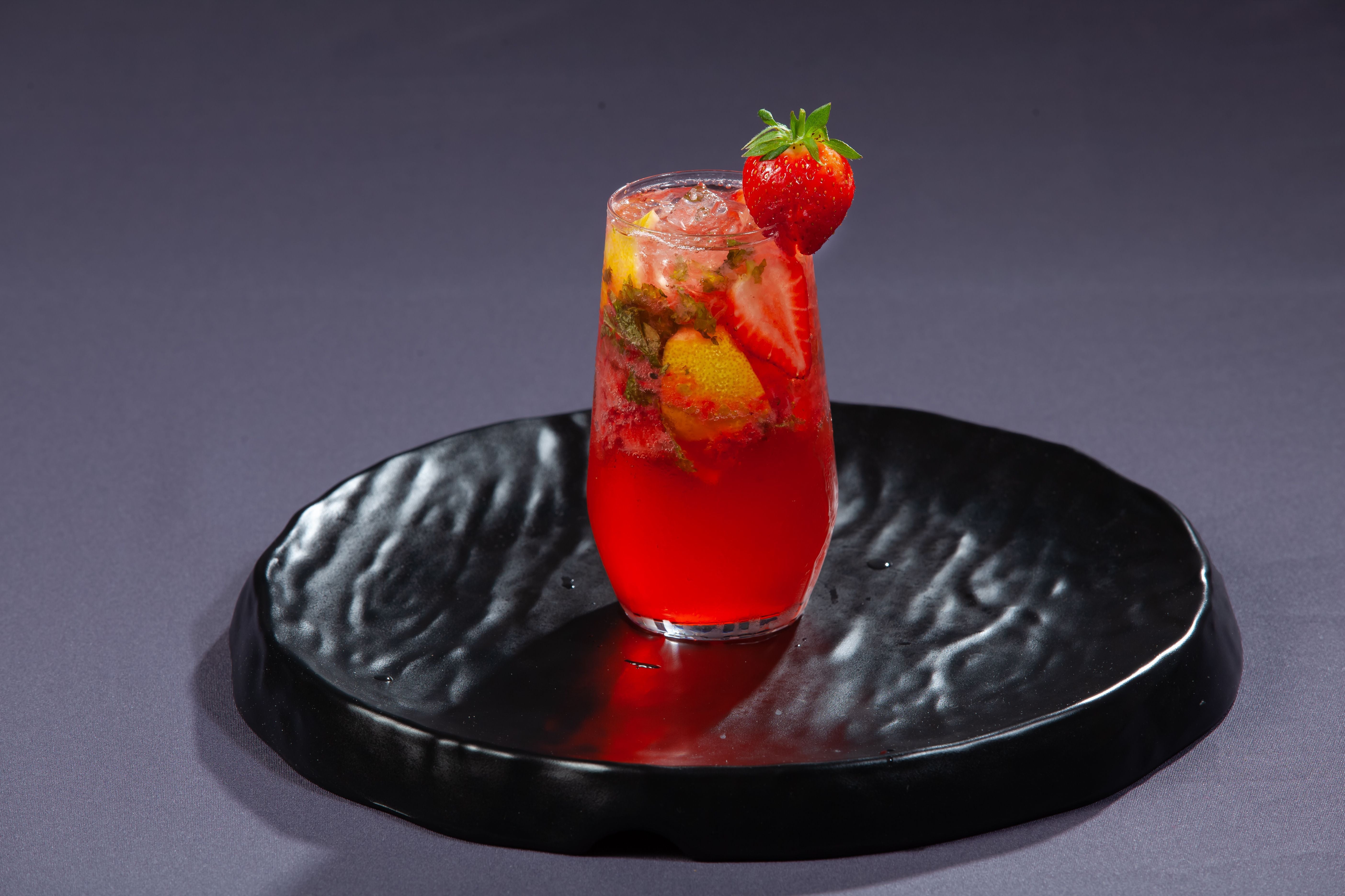 Strawberry Gin Collins (THC Version)