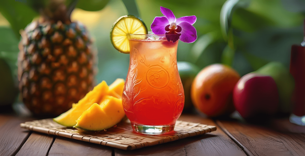 Nonalcoholic Cocktail - Mocktail - Mezcal Alternative - Tiki-ish