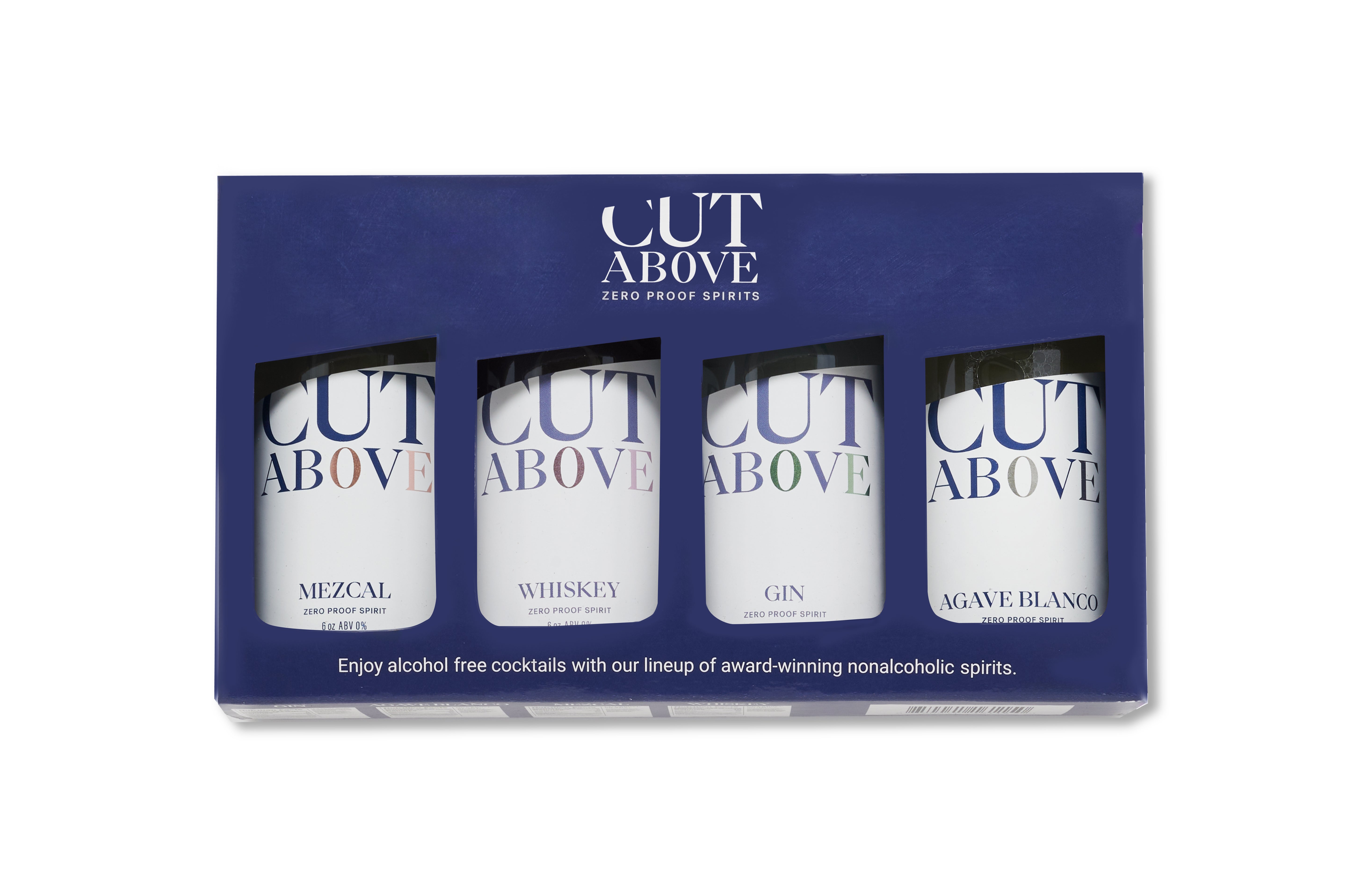 Variety Gift Set - Mini Bottles - Cut Above Spirits - Nonalcoholic - Mocktail - Gin Alternative - Gift - Bundle - Box