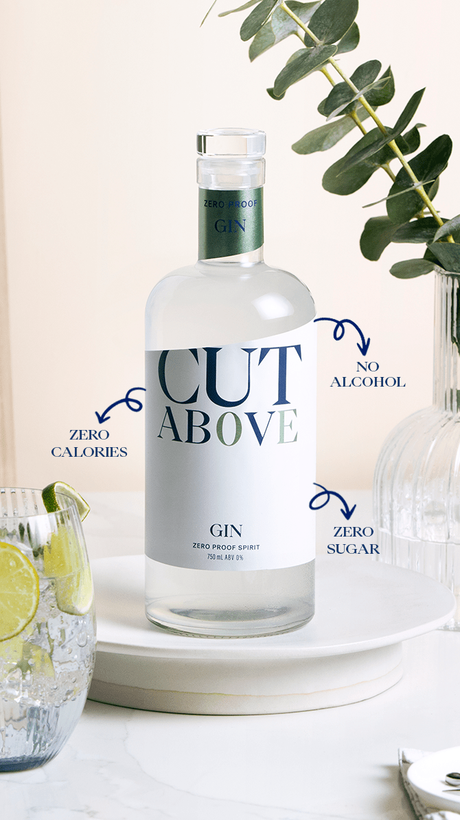 Zero Proof Gin - Cut Above Spirits - Nonalcoholic - Mocktail - Component List