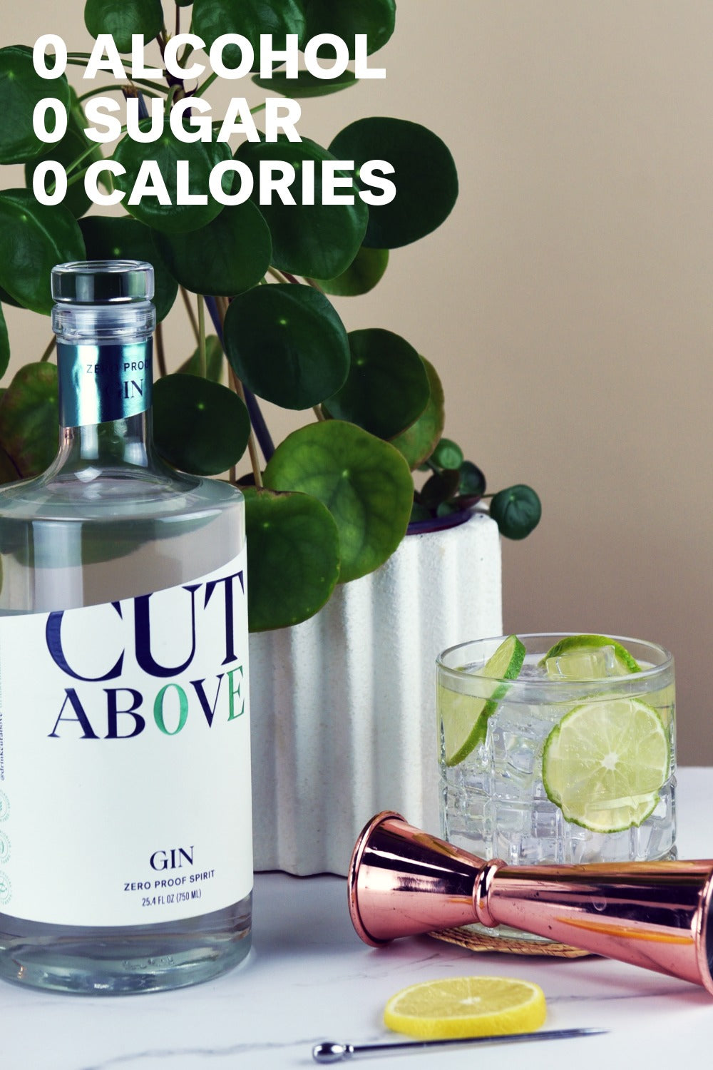 Zero Proof Gin - Cut Above Spirits - Nonalcoholic - Mocktail - Specs