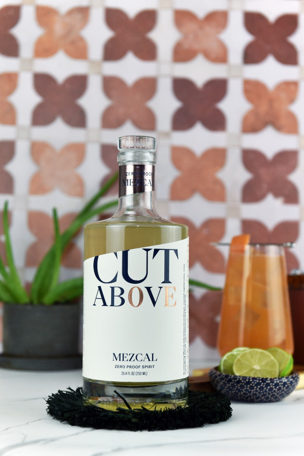 Zero Proof Mezcal - Cut Above Spirits - Nonalcoholic - Mocktail - Bottle Image