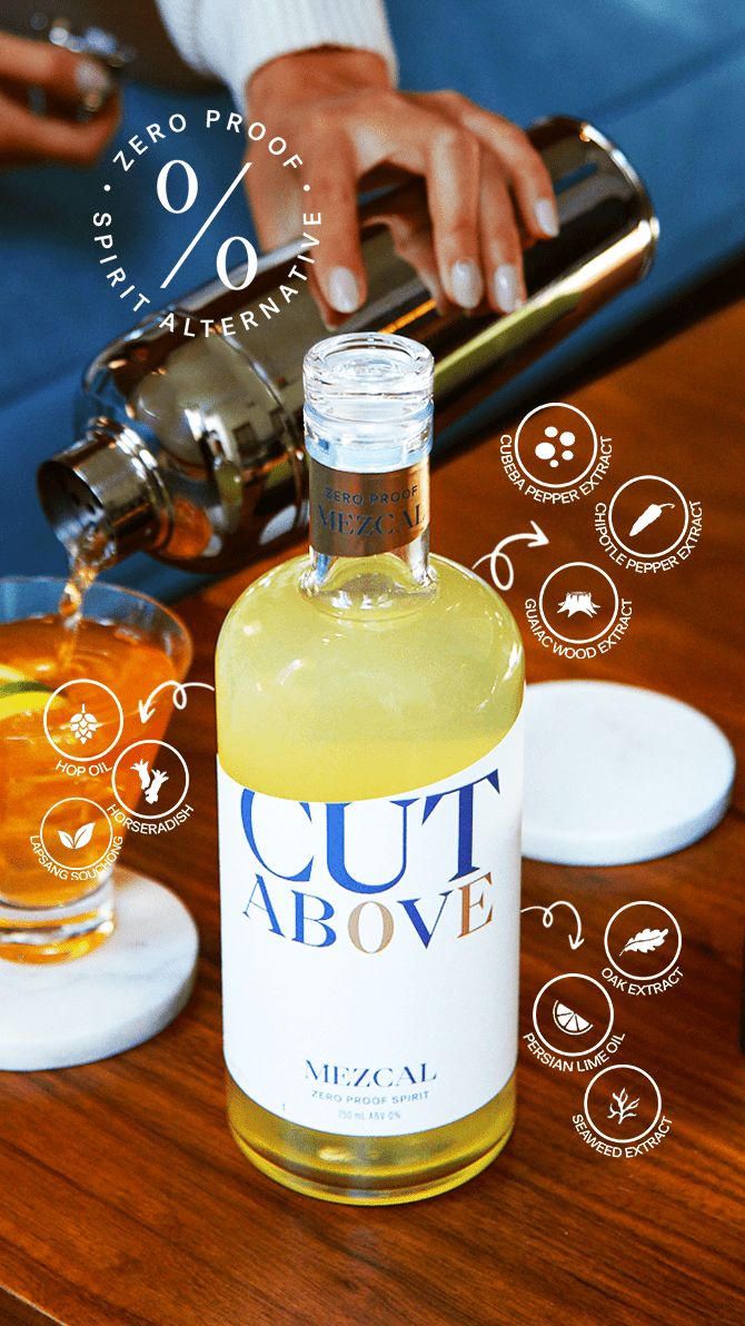 Zero Proof Mezcal - Cut Above Spirits - Nonalcoholic - Mocktail - Ingredient List