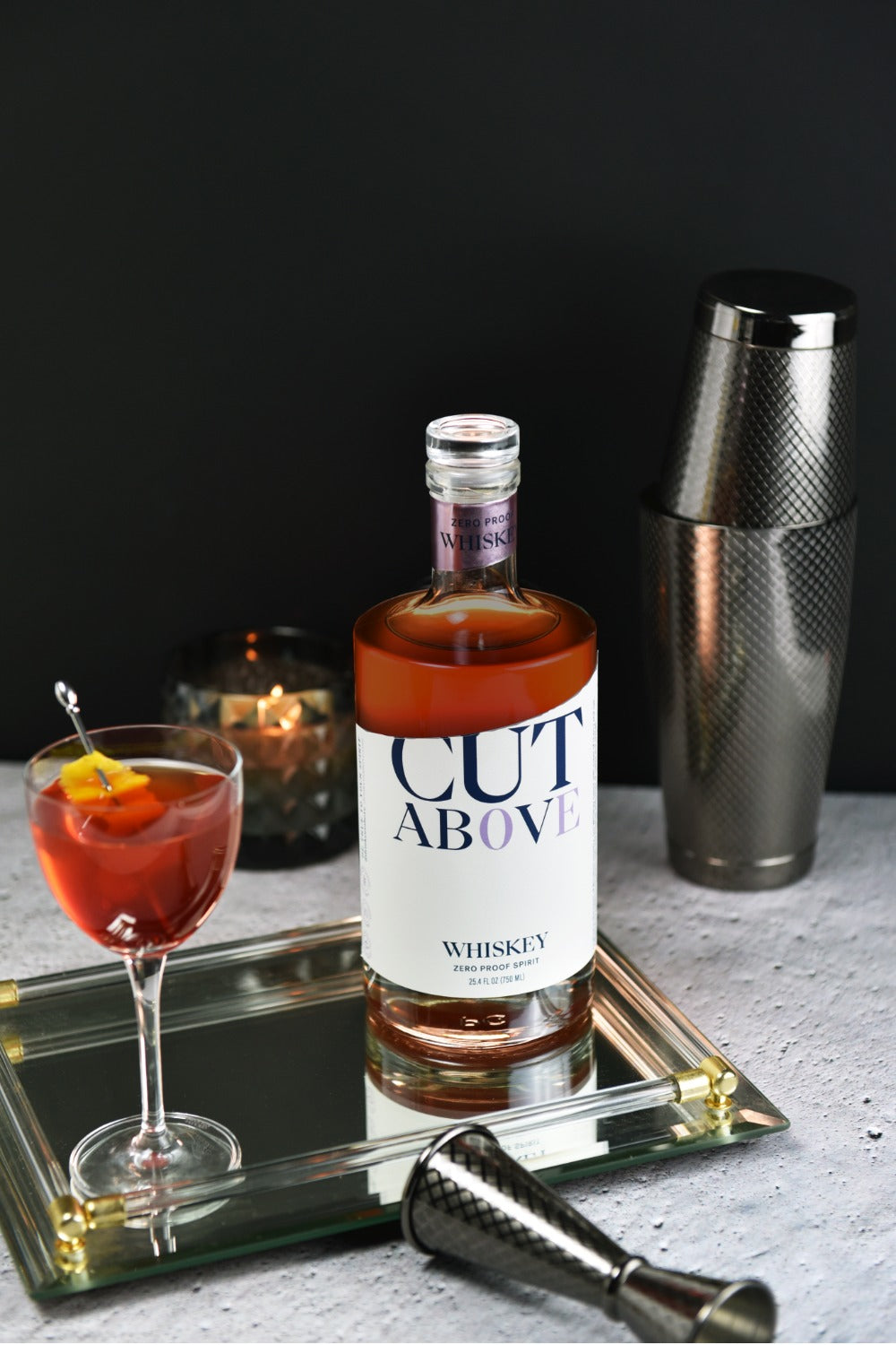 Zero Proof Whiskey - Cut Above Spirits - Nonalcoholic - Mocktail