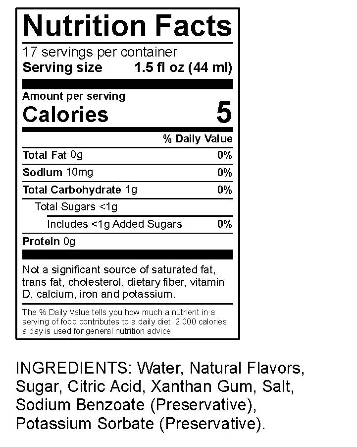 Zero Proof Mezcal - Cut Above Spirits - Nonalcoholic - Mocktail - Product Label