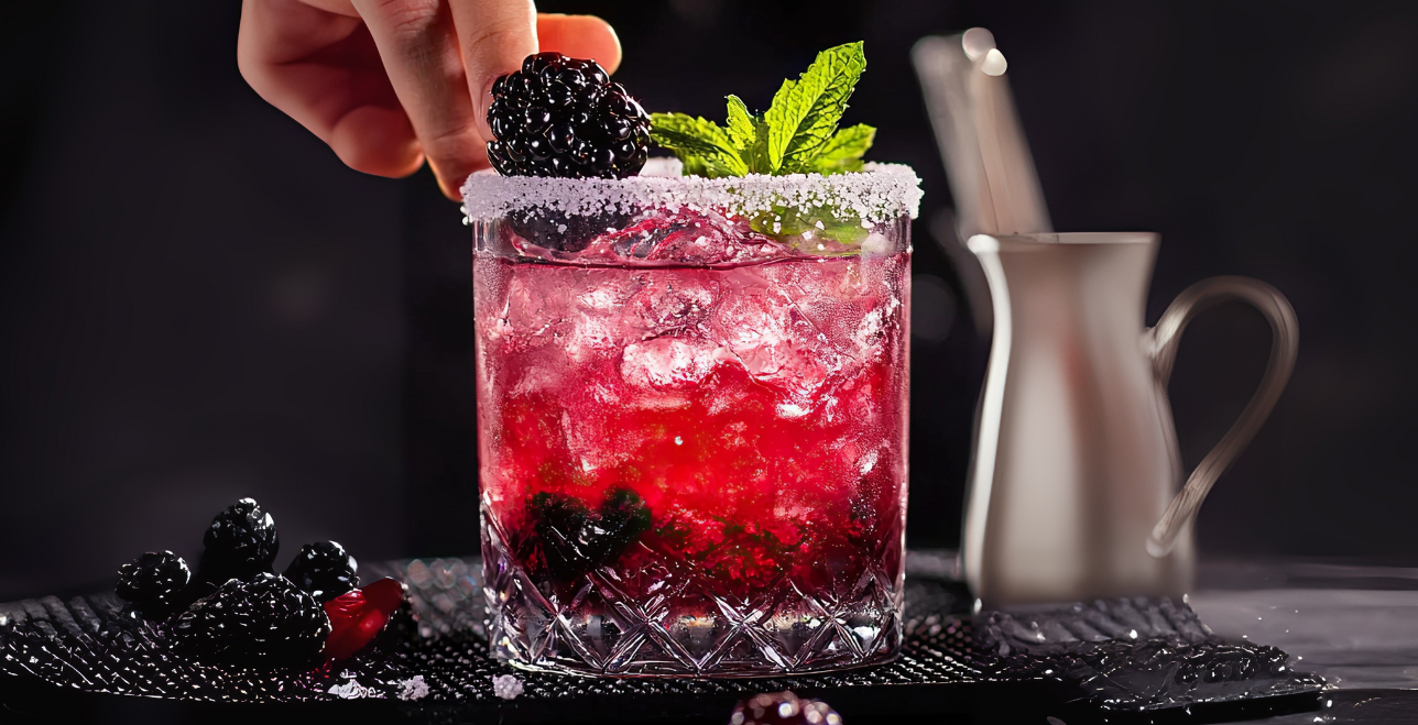 Blackberry Whiskey Bramble