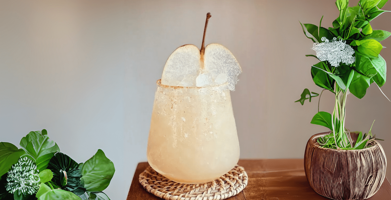Nonalcoholic Cocktail - Mocktail - Mezcal Alternative - Smoky Pear Margarita