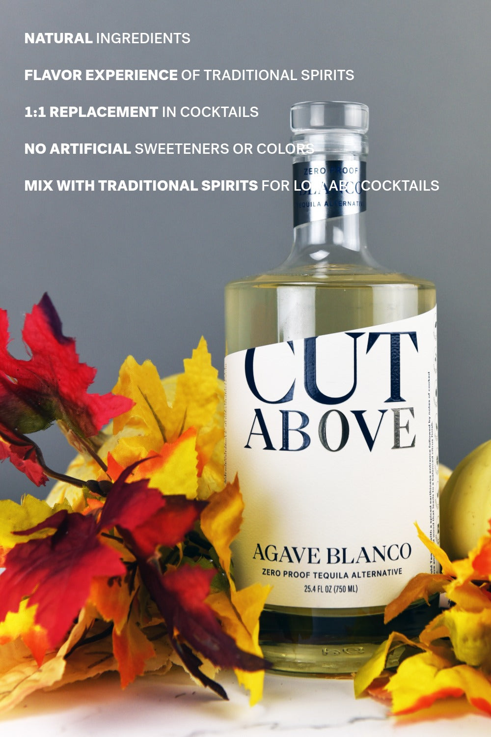 Zero Proof Agave Blanco Tequila - Cut Above Spirits - Nonalcoholic - Mocktail - Description