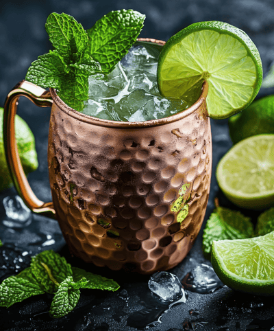 Kentucky Mule Cocktail Kit - Cut Above Spirits - Nonalcoholic - Mocktail - Whiskey Alternative - Mint - Copper Mug - Gift
