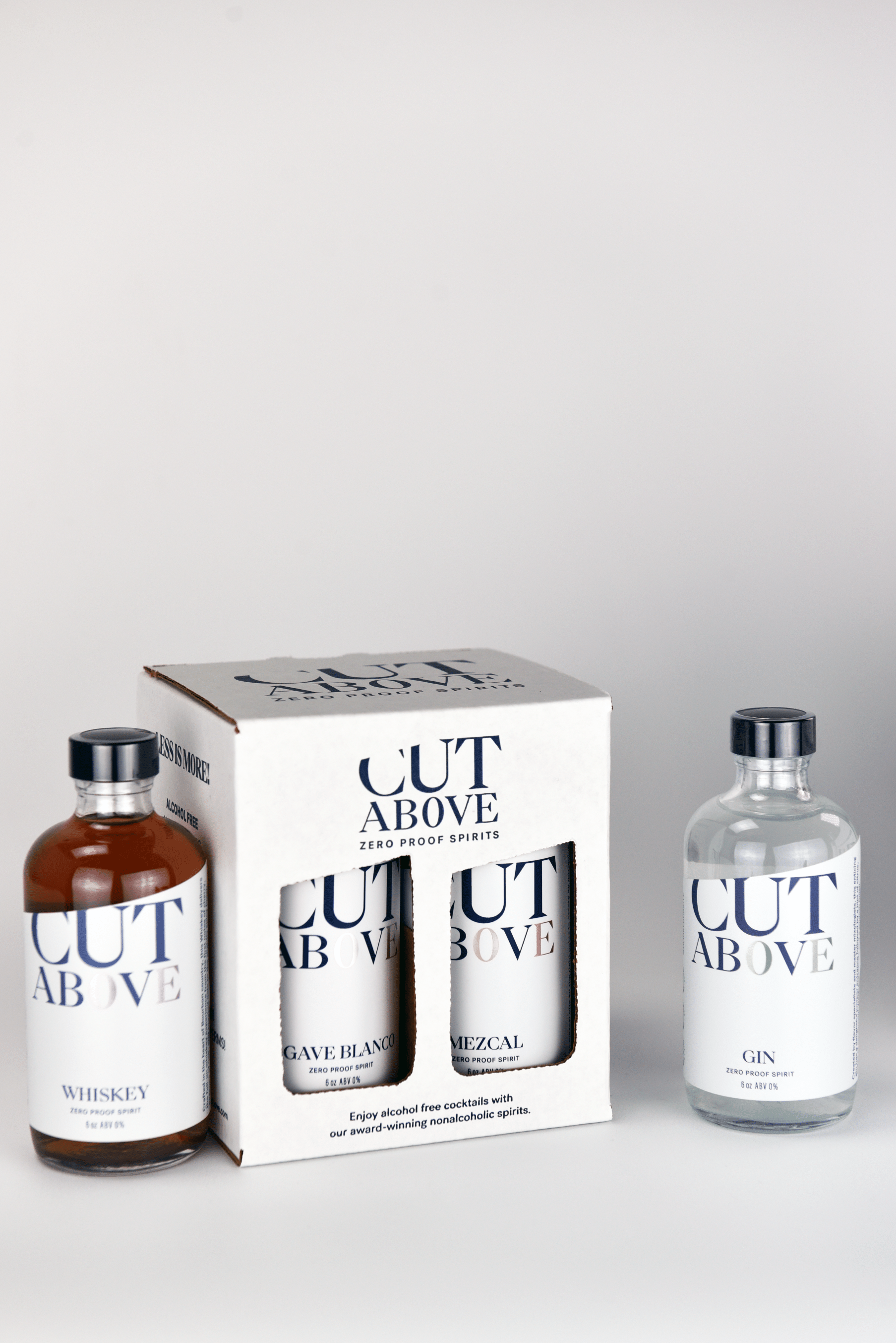 Variety Gift Set - Mini Bottles - Cut Above Spirits - Nonalcoholic - Mocktail - Gin Alternative - Gift