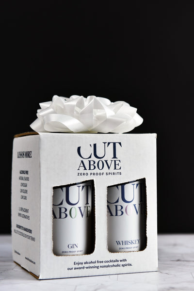 Variety Gift Set - Mini Bottles - Cut Above Spirits - Nonalcoholic - Mocktail - Gin Alternative - Whiskey Alternative  - Gift - Bundle - Box
