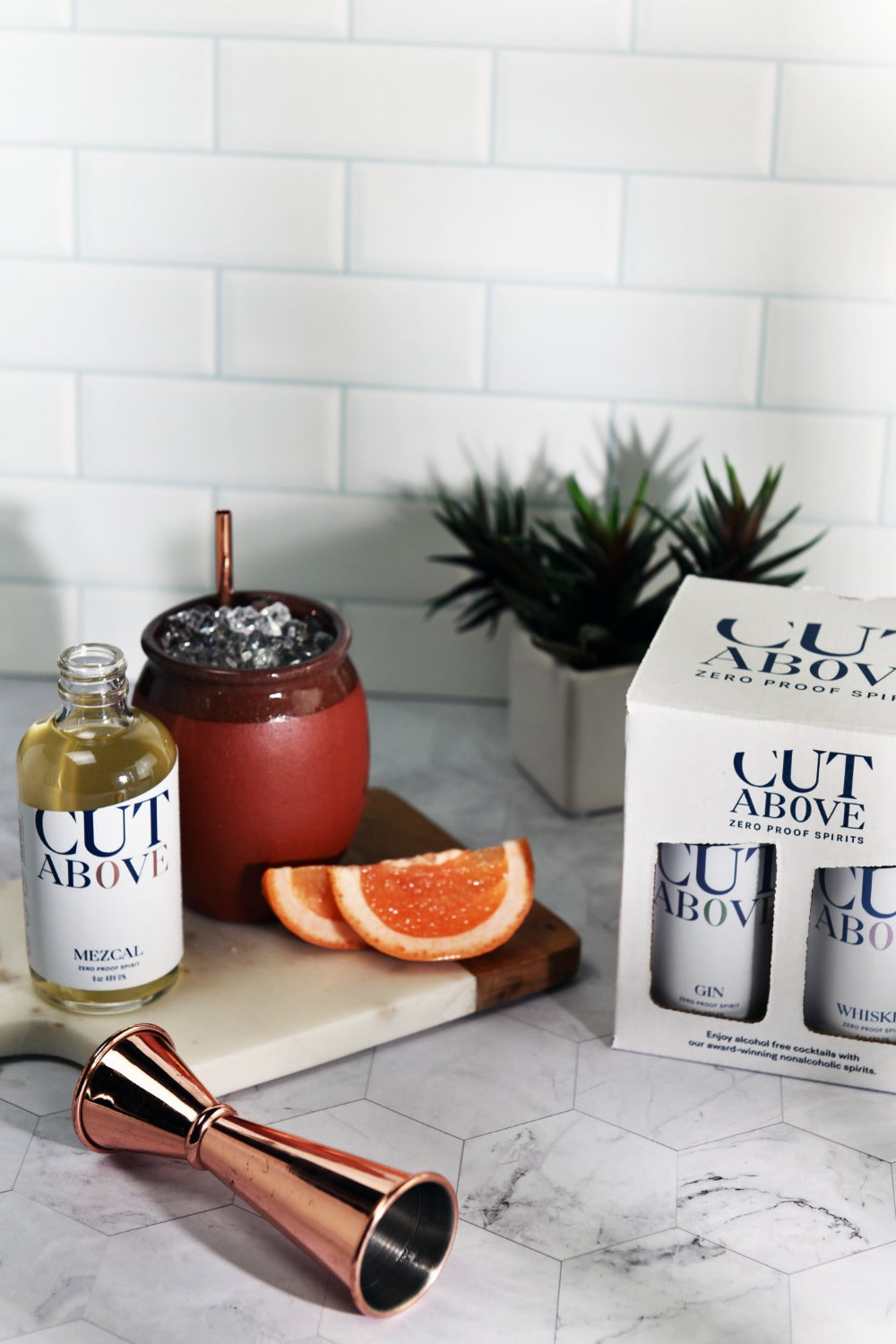 Variety Gift Set - Mini Bottles - Cut Above Spirits - Nonalcoholic - Mocktail - Gin Alternative - Mezcal Alternative - Gift