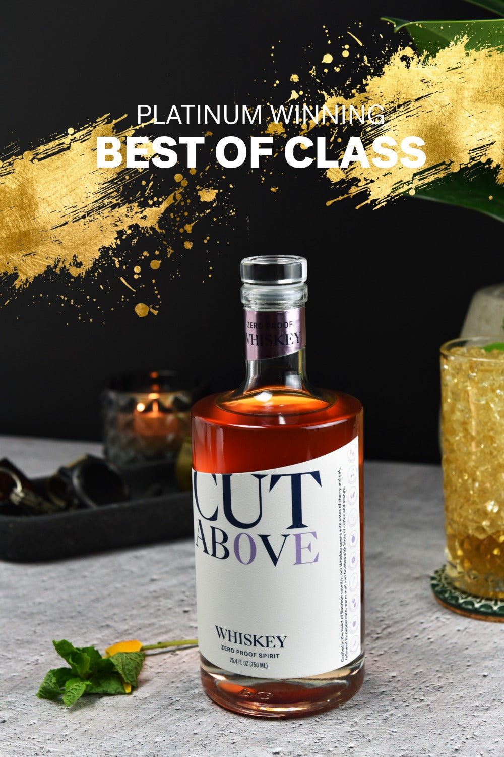 Zero Proof Whiskey - Cut Above Spirits - Nonalcoholic - Mocktail - Nonalcohlic Whiskey of the Year